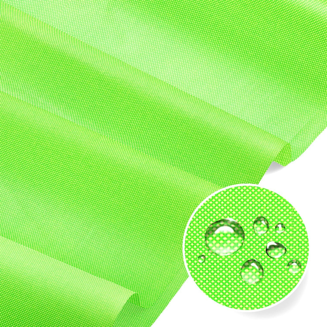 Water Resistant Fabric Oxford - Fluorescent Neon Green