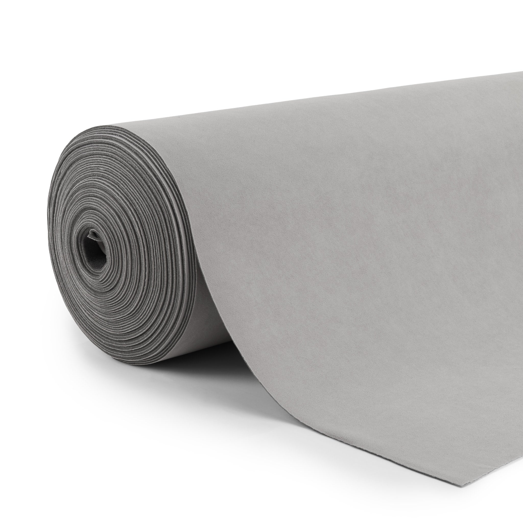 Tissu de ciel de toit en velours pour automobile - gris clair