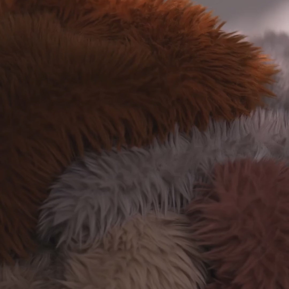 Charger la vidéo : Tissu tricoté shaggy - Gris cendré clair