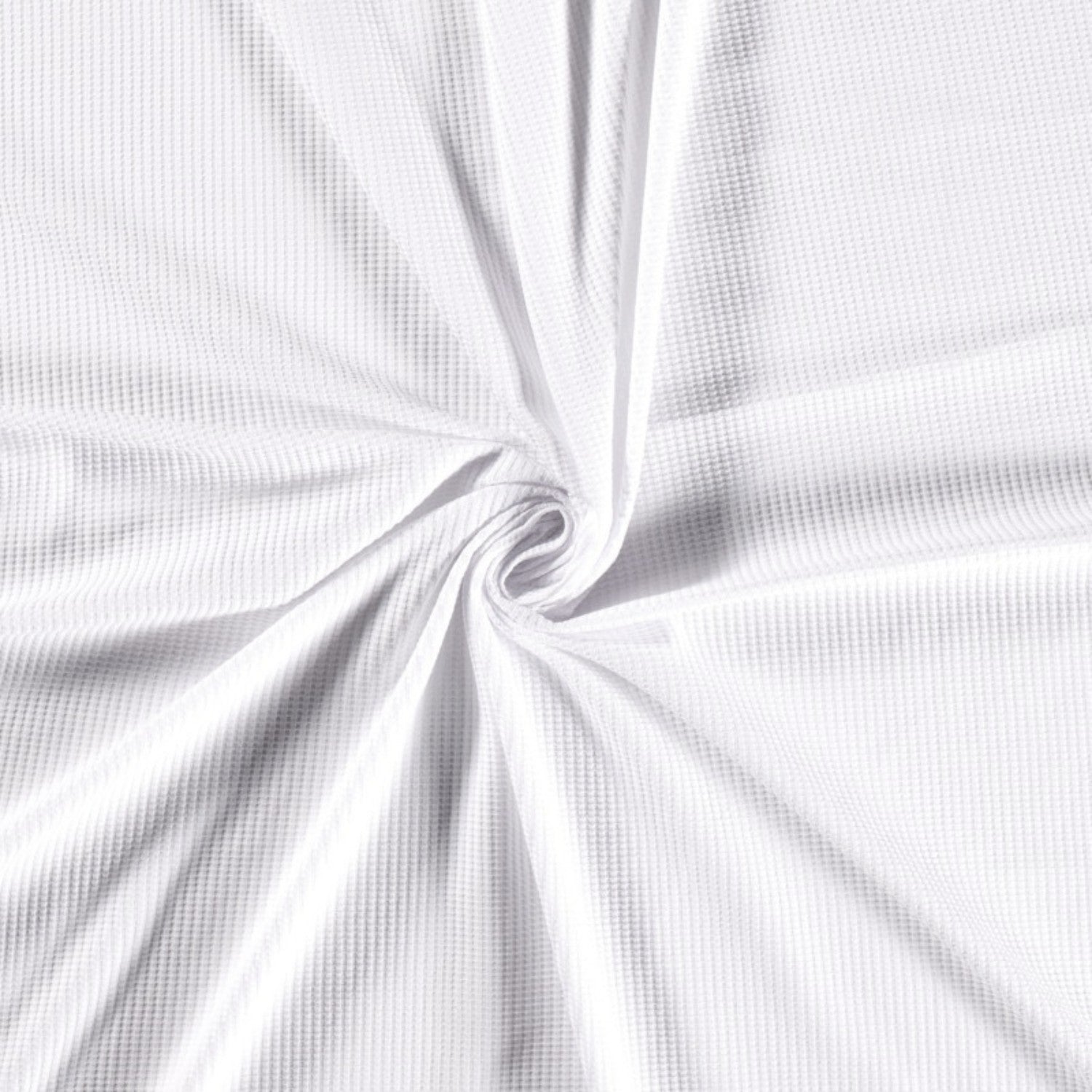 Tissu nid d'abeille en coton - blanc